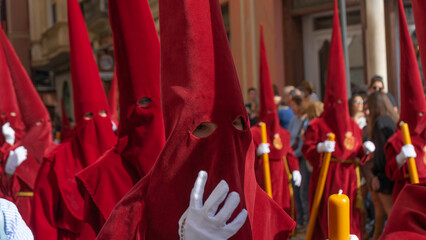 image of nazarene in the holy week of andalusia