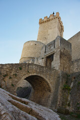 Obraz premium Castello Piccolomini di Capestrano with the majestic tower - (AQ) - Abruzzo