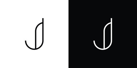 Modern and unique letter J initials logo design