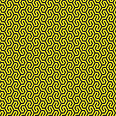 yellow background and black figure