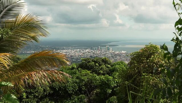 Port Of Spain Skyline From Fort George
