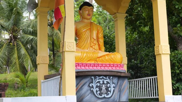 Nagaramaya buddhist temple. Sri Lanka.