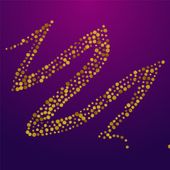 Shiny Splash Happy Vector Purple Background.
