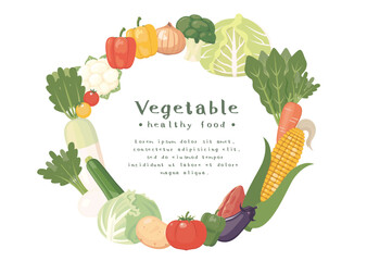 野菜フレーム　サークル