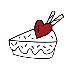 cake with heart