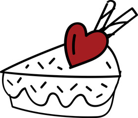 cake with heart
