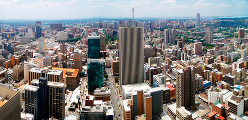 Fototapeta na wymiar Cityscape of Johannesburg, South Africa