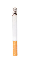Burning cigarette on transparent background. png file