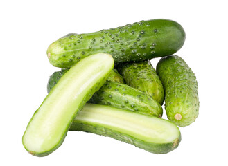 Cucumber on transparent background. png file