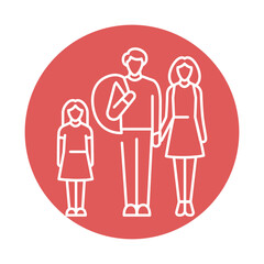 No poverty color icon icon. Corporate social responsibility.