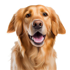 golden retriever dog PNG file on transparent background Easy for assembling in projects. generative AI
