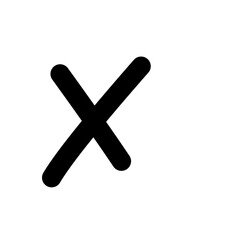 Obraz premium X Mark