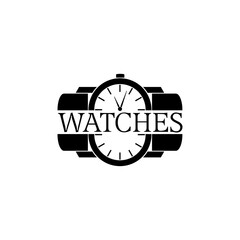 Wristwatch icon. Wrist watch icon isolated on transparent background