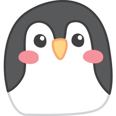 Cute Penguin Head