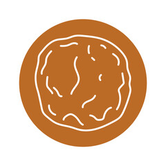Kombucha homemade tea color line icon.
