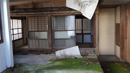 A broken empty house in Japan