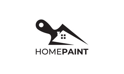 home painting logo design icon vector