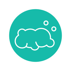 Cloud black line icon. Atmospheric phenomenon.