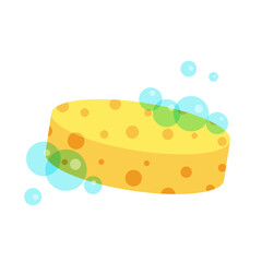 illustration of soap and sponge