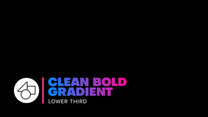 Clean Bold Gradient Lower Third