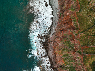 Beach under the Roque de Las Ánimas, Tenerife, Spain, Canary Island