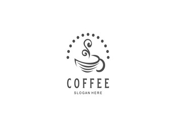 Coffee slogan here logo