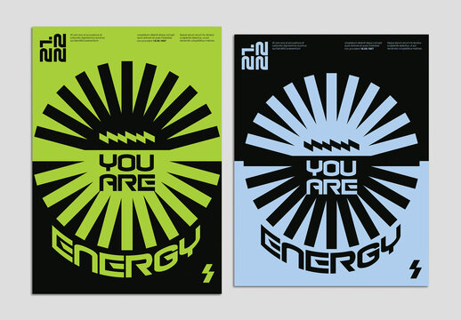 Minimalist Geometric Poster Design Layout