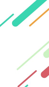 simple animated round lines vertical abstract background for social media