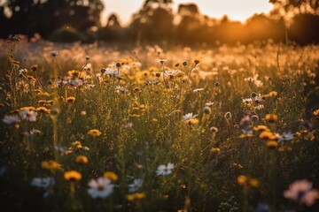 field of wildflowers