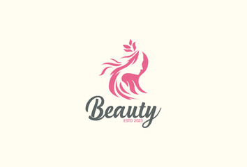 Illustration Vector graphic of luxury beauty hair queen fit for Beauty Spa logo design etc.