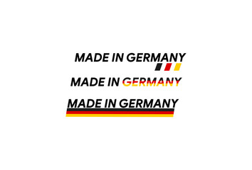 Illustration Vector graphic of Made in Germany fit for Germany quality logo design etc.