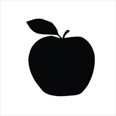 apple on black