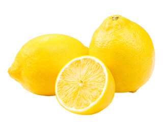 Fresh lemon with png Background