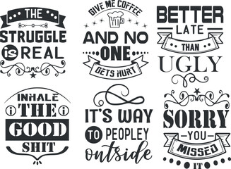 Inspirational Quotes   SVG Bundle  pack 7