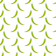 Peppers seamless pattern vector illustration.