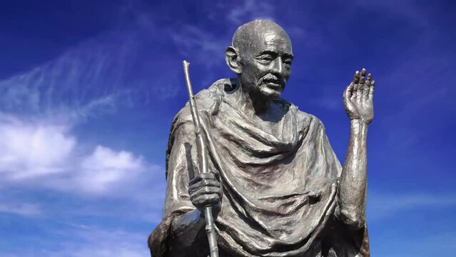 Ghandi-Statue im Embarcadero Center, San Francisco, Kalifornien