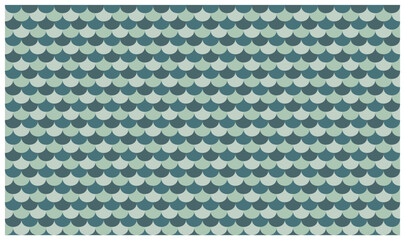 Fish scale pattern seamless design. Mermaid texture background vector illustration. © AYDIN