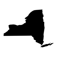 New York black map on white background © Ruslan