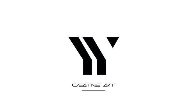 YY, Y abstract letters logo monogram