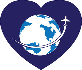 Travel agency vector logo template. Holiday logo template
globe travelling logo vector design.