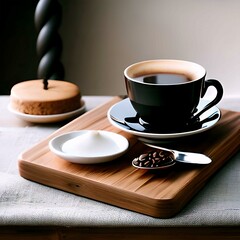 cup of coffee on table