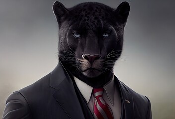 Panther Senator Portrait Generative AI