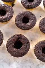 Unicorn rainbow chocolate cupcake