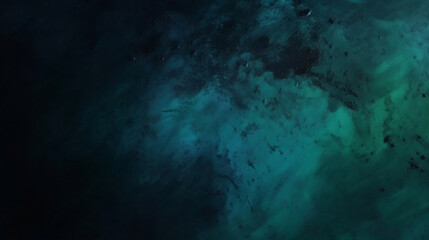 Fototapeta na wymiar Black blue green abstract texture background. Color gradient. Generative AI.
