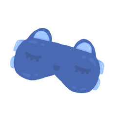 Cute eyes mask about bedtime stationary sticker