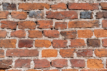 old brick wall in the sun