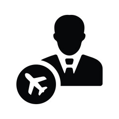 Travel agent icon.