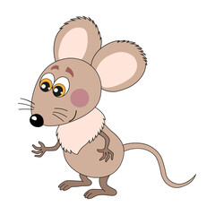 Obraz na płótnie Canvas Cartoon character mouse