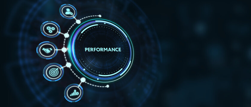 KPI key performance indicator increase optimization business and industrial process. 3d illustration