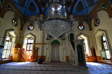 Obraz premium Ramazan Pasha Mosque is located in Aydin, Turkey. It was built in 1595.